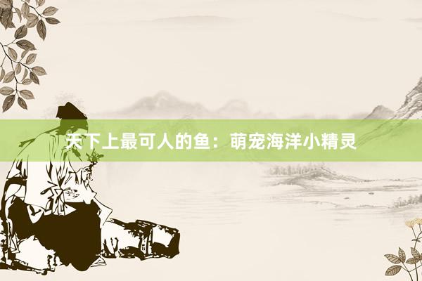 天下上最可人的鱼：萌宠海洋小精灵